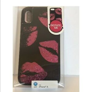 ONN Hidden Glitter Lips Case for various iPhones